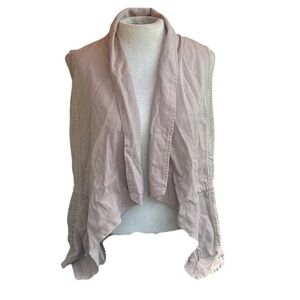 Trixxi Clothing Company, khaki color,women’s open front cardigan/vest,size small